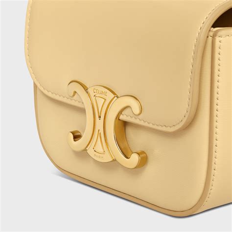 celine bag pollen|CELINE Shiny Calfskin Teen Triomphe Pollen .